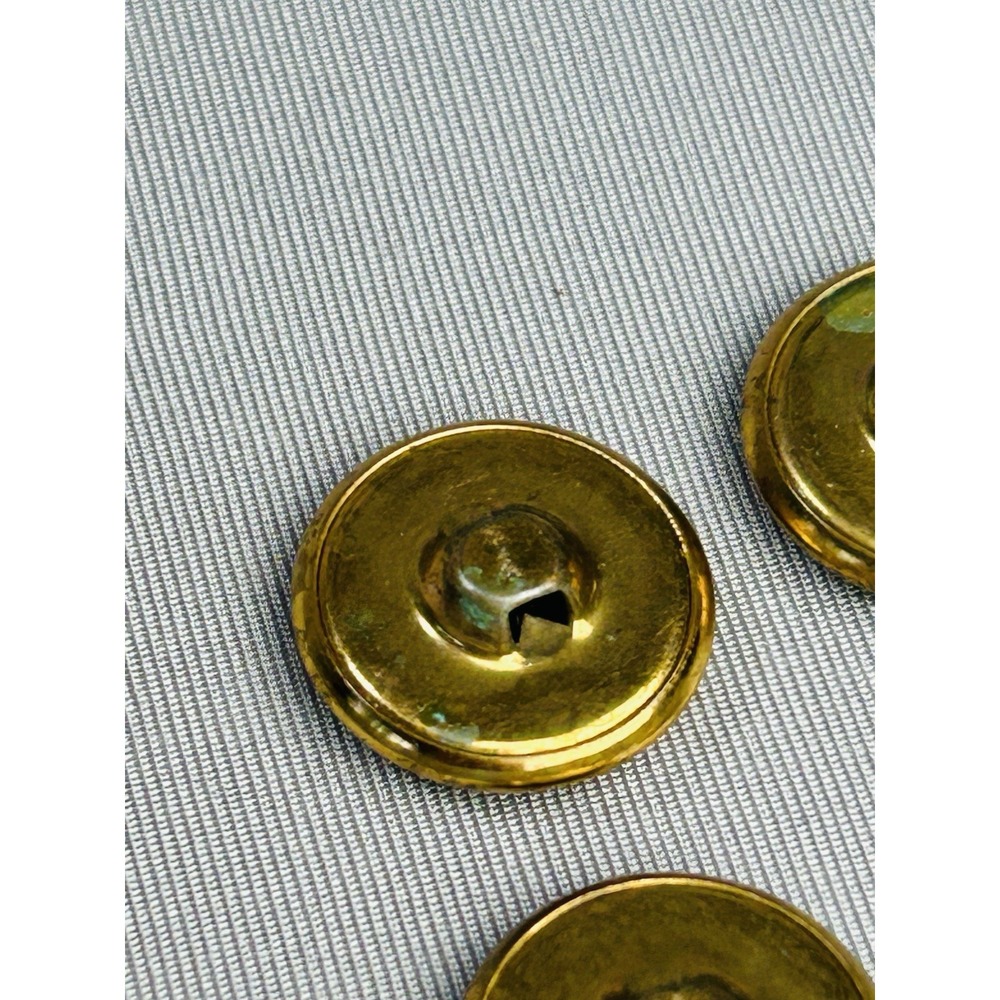 U.S. Navy Military Vintage Small Metal Gold Tone Anchor Buttons Set Of 4 - Picture 14 of 16